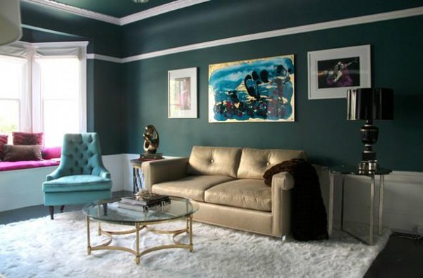 xu hướng nội thất 2014 nhà đẹp với tranh trừu tượng ảnh 9